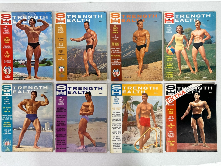 Vintage 1964-1965 Strength & Health (Bodybuilding) Magazines