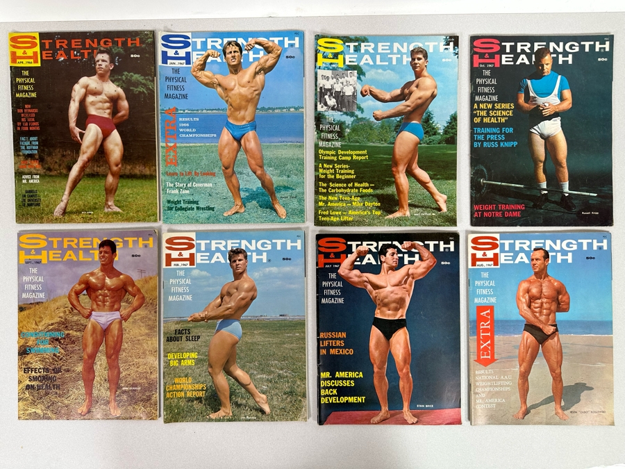 Vintage 1966-1967 Strength & Health (Bodybuilding) Magazines
