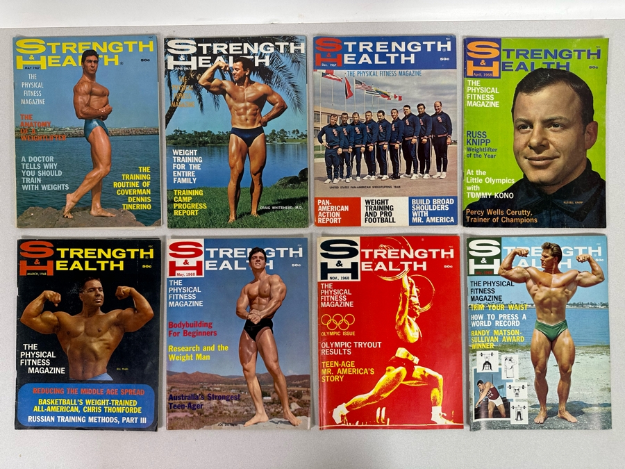 Vintage 1967-1968 Strength & Health (Bodybuilding) Magazines [Photo 1]