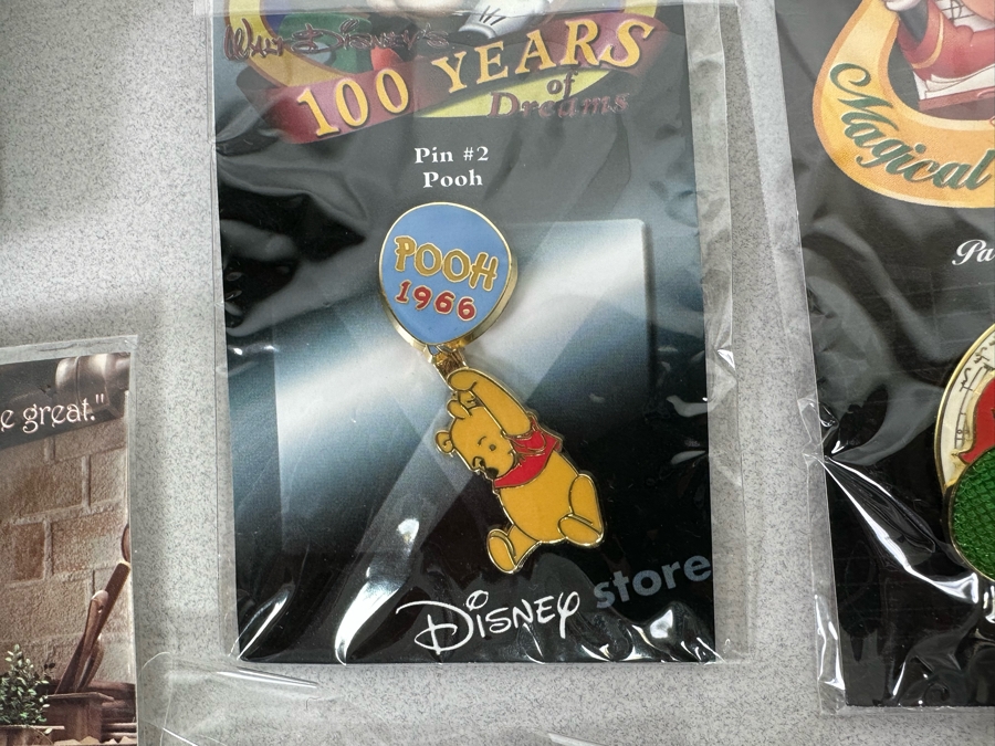 Collection Of Vintage Disneyland Trading Pins New On Cards [Photo 16]