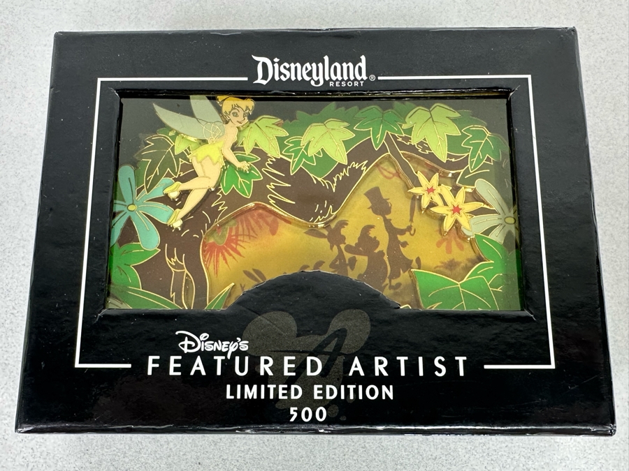 Disneyland Disney's Featured Artist Limited Edition Of 500 Trading Pin New In Box Peter Pan Tinkerbell [Photo 2]