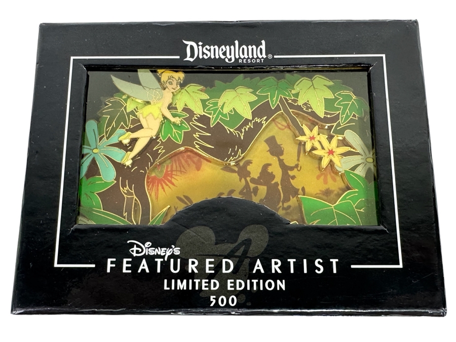Disneyland Disney's Featured Artist Limited Edition Of 500 Trading Pin New In Box Peter Pan Tinkerbell