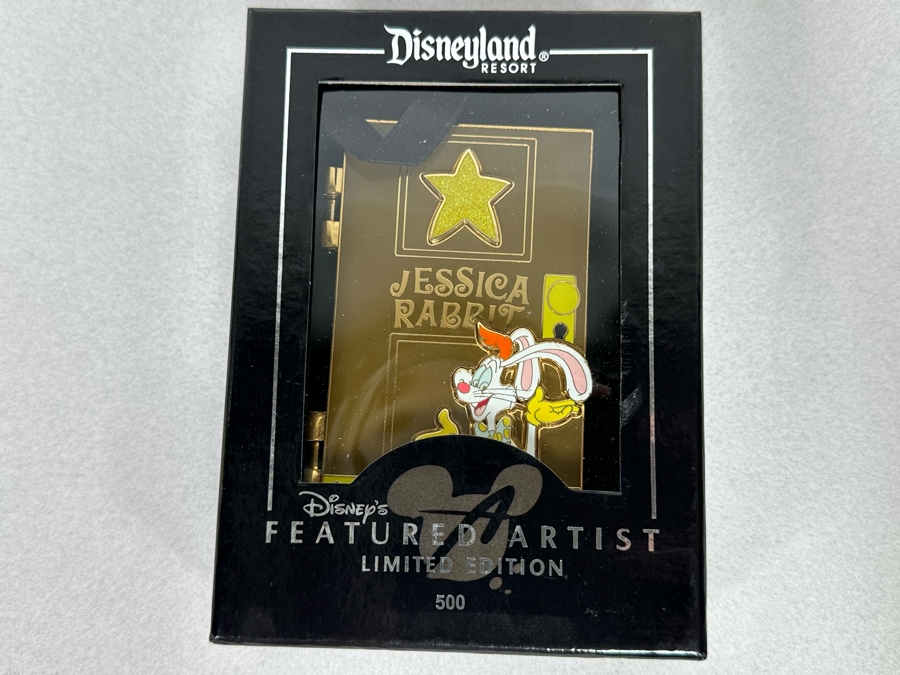 Disneyland Disney's Featured Artist Limited Edition Of 500 Trading Pin New In Box Jessica Rabbit [Photo 3]
