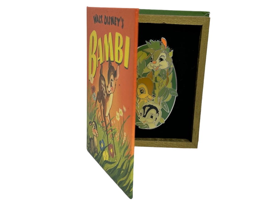 Vintage Disneyland Walt Disney's Bambi Big Better Little Books Whitman Publishing Company Trading Pins New In Box [Photo 3]
