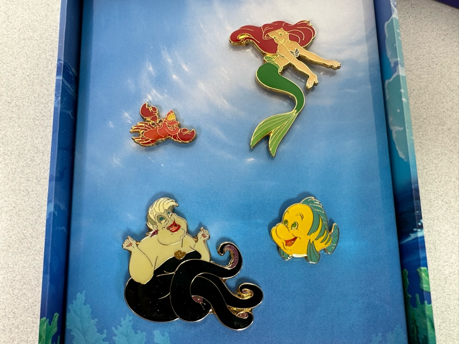 Just Added - Vintage Disneyland Special Edition Walt Disney's The Little Mermaid Trading Pins New In Box [Photo 8]