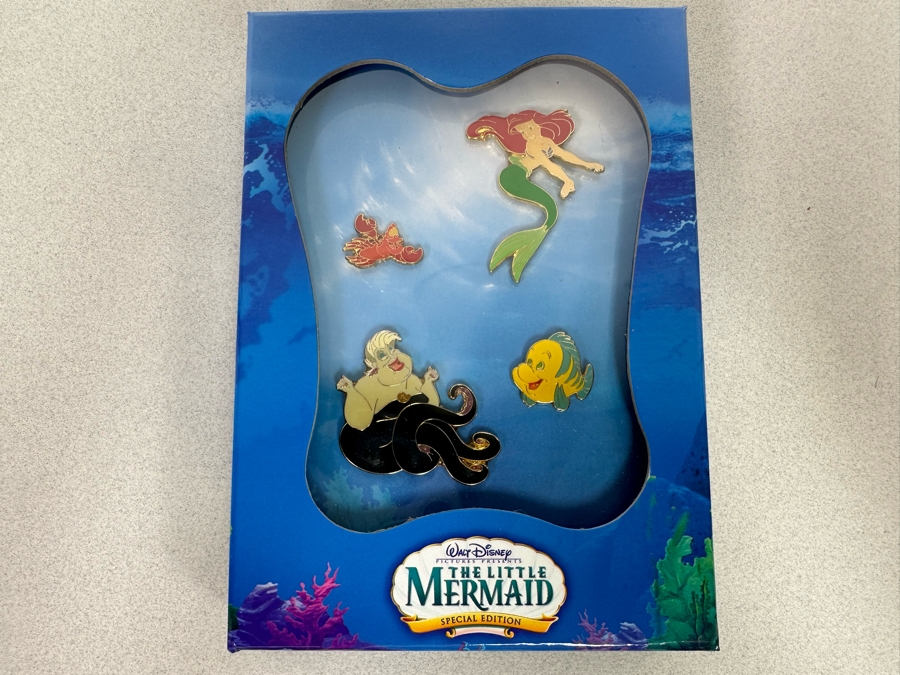 Just Added - Vintage Disneyland Special Edition Walt Disney's The Little Mermaid Trading Pins New In Box [Photo 3]