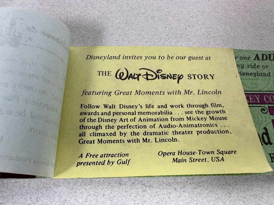Vintage Disneyland Ticket Book [Photo 4]