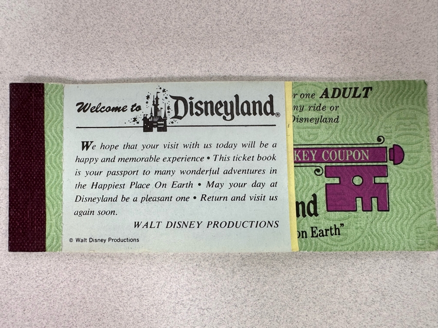 Vintage Disneyland Ticket Book [Photo 2]
