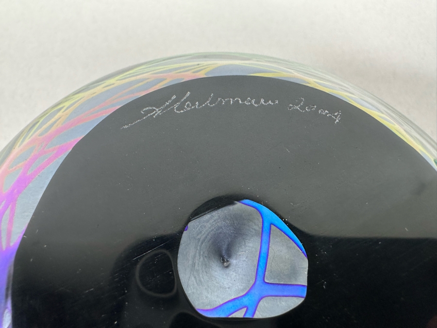 Pair Of Signed Stuart Abelman Art Glass Lamps 2002 / 2004 4.5W X 3.5H [Photo 10]