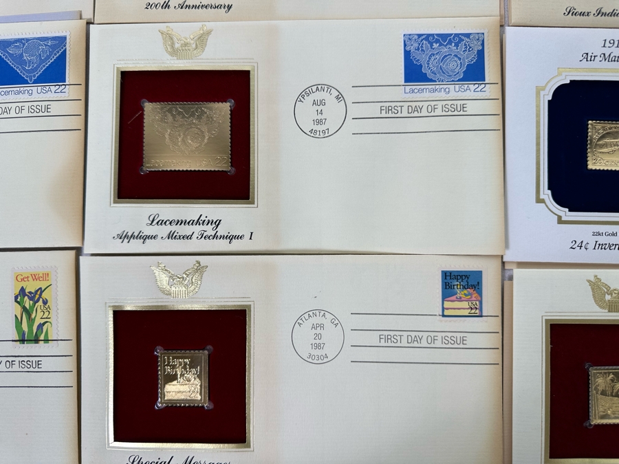 Collection Of 22Kt Gold Replica Stamps First Day Covers [Photo 16]