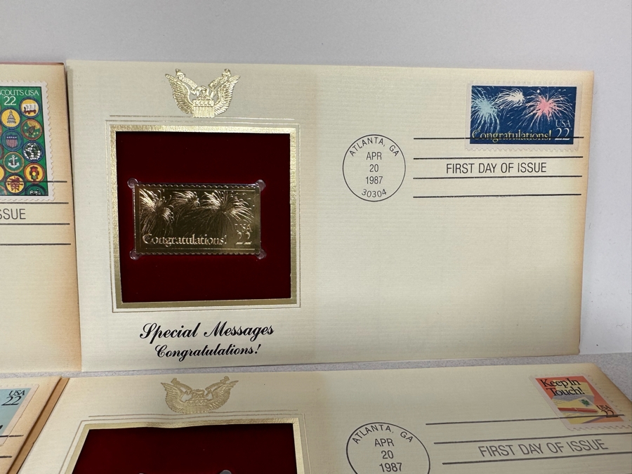 Collection Of 22Kt Gold Replica Stamps First Day Covers [Photo 8]