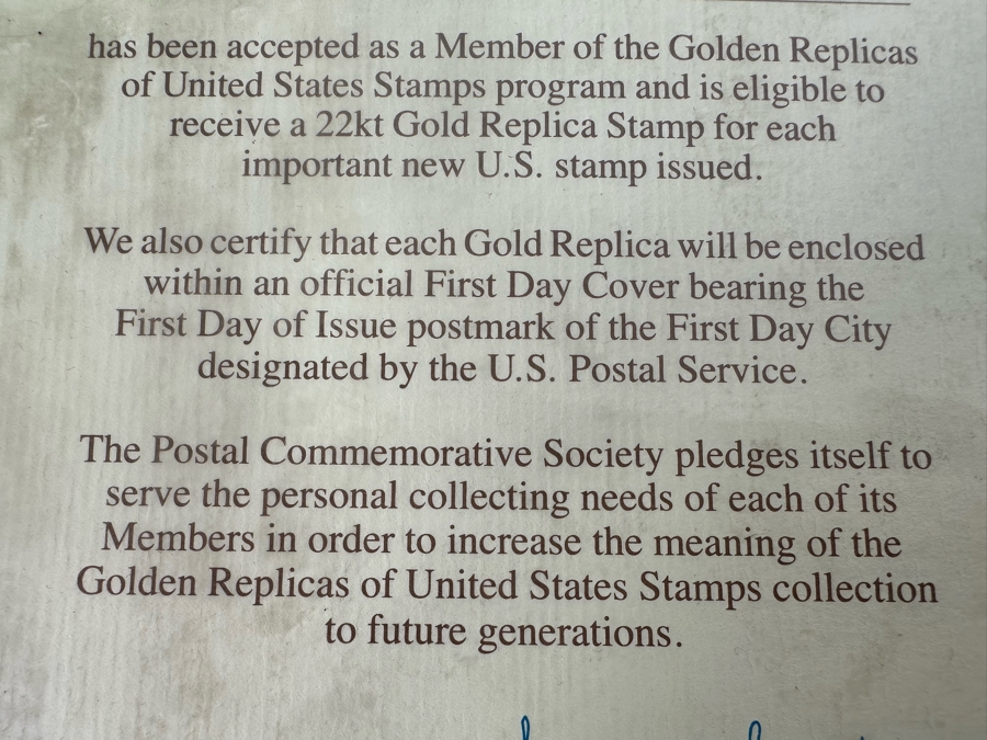 Collection Of 22Kt Gold Replica Stamps First Day Covers [Photo 3]