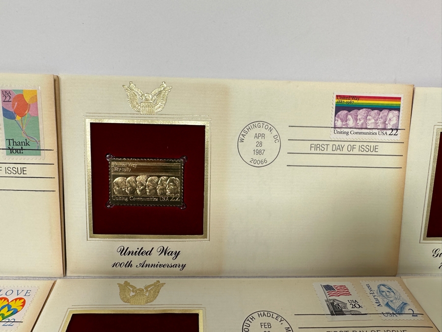 Collection Of 22Kt Gold Replica Stamps First Day Covers [Photo 6]