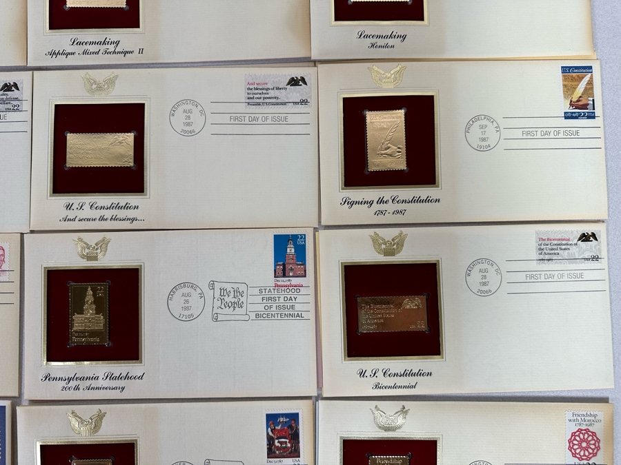 Collection Of 22Kt Gold Replica Stamps First Day Covers [Photo 12]