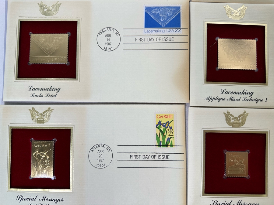 Collection Of 22Kt Gold Replica Stamps First Day Covers [Photo 15]