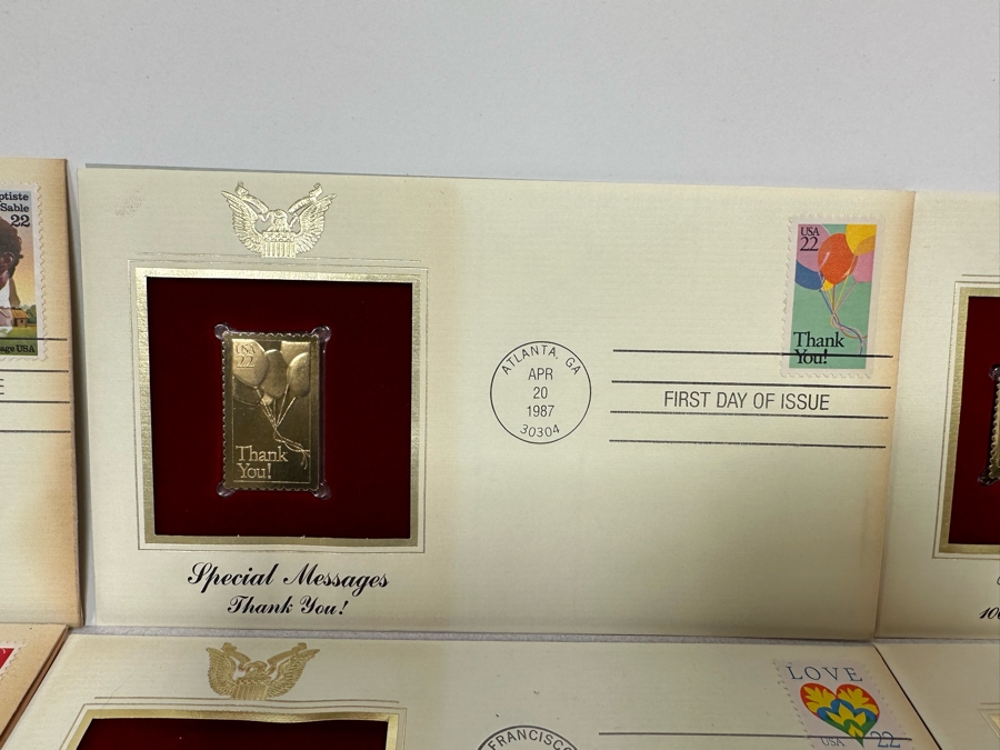 Collection Of 22Kt Gold Replica Stamps First Day Covers [Photo 5]