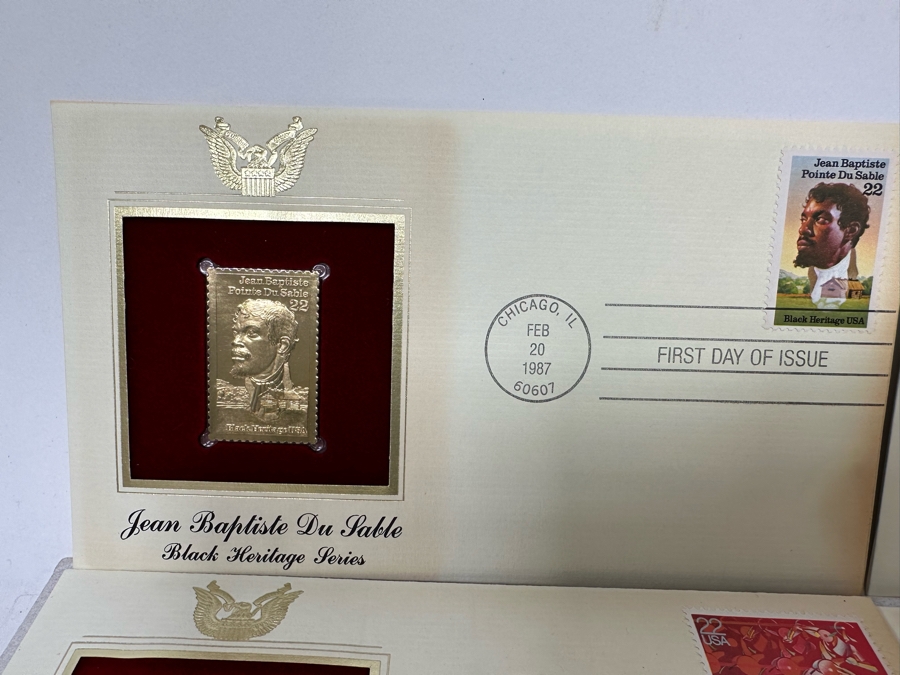 Collection Of 22Kt Gold Replica Stamps First Day Covers