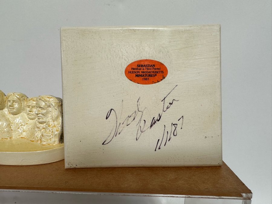 Collection Of Sebastian Miniatures Figurines And Hand Signed Book Most Figurines Are Hand Signed By Either Prescott Baston (Father) Or Woody Baston (Son) - See Photos [Photo 24]