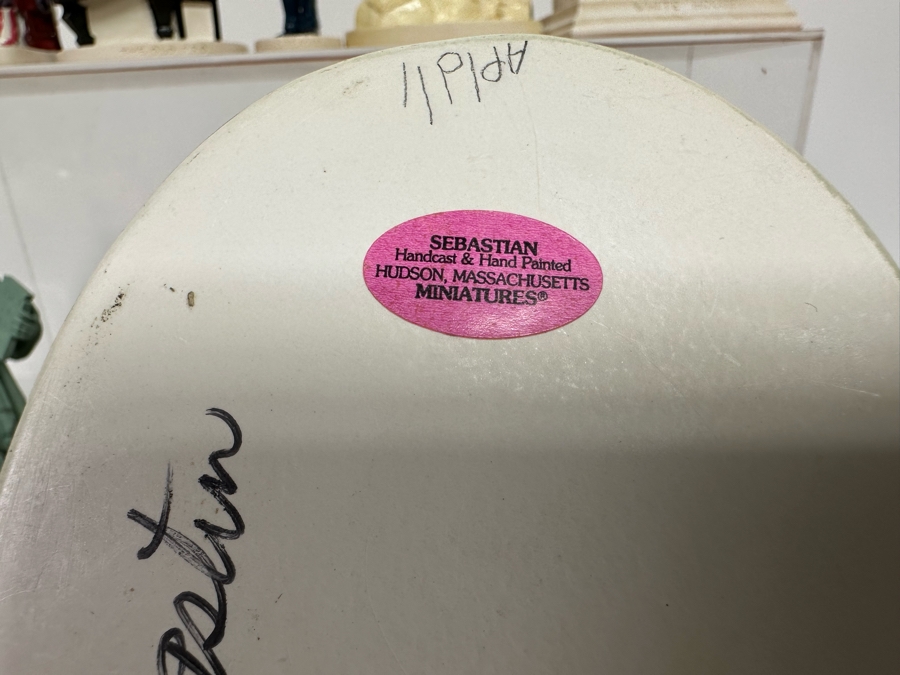 Collection Of Sebastian Miniatures Figurines And Hand Signed Book Most Figurines Are Hand Signed By Either Prescott Baston (Father) Or Woody Baston (Son) - See Photos [Photo 9]