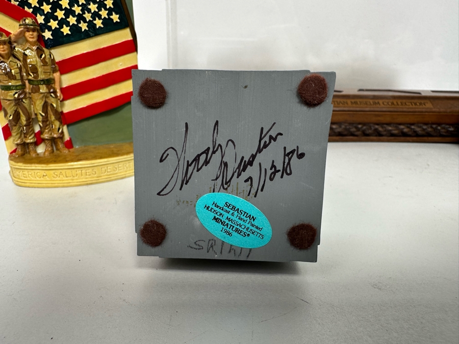 Collection Of Sebastian Miniatures Figurines And Hand Signed Book Most Figurines Are Hand Signed By Either Prescott Baston (Father) Or Woody Baston (Son) - See Photos [Photo 18]