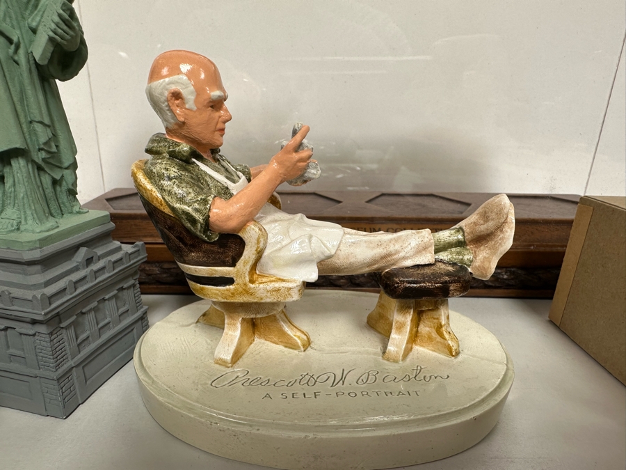 Collection Of Sebastian Miniatures Figurines And Hand Signed Book Most Figurines Are Hand Signed By Either Prescott Baston (Father) Or Woody Baston (Son) - See Photos [Photo 6]