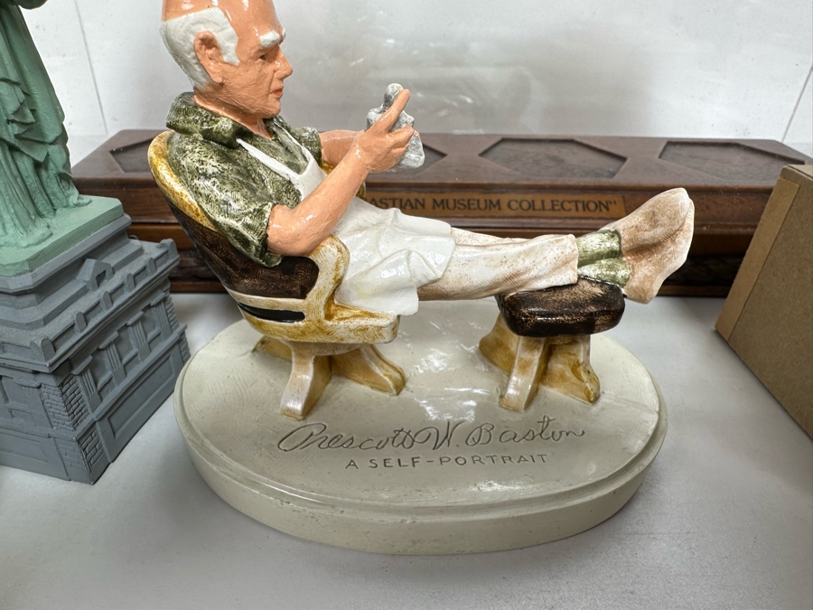 Collection Of Sebastian Miniatures Figurines And Hand Signed Book Most Figurines Are Hand Signed By Either Prescott Baston (Father) Or Woody Baston (Son) - See Photos [Photo 7]