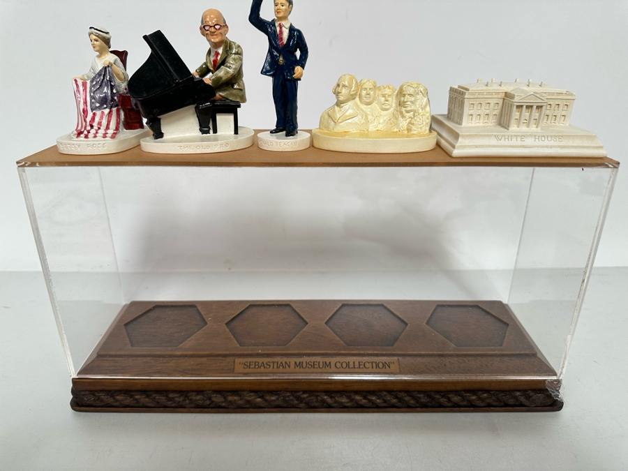 Collection Of Sebastian Miniatures Figurines And Hand Signed Book Most Figurines Are Hand Signed By Either Prescott Baston (Father) Or Woody Baston (Son) - See Photos [Photo 21]