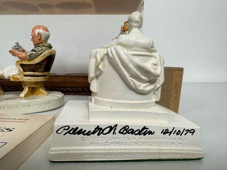 Collection Of Sebastian Miniatures Figurines And Hand Signed Book Most Figurines Are Hand Signed By Either Prescott Baston (Father) Or Woody Baston (Son) - See Photos [Photo 11]