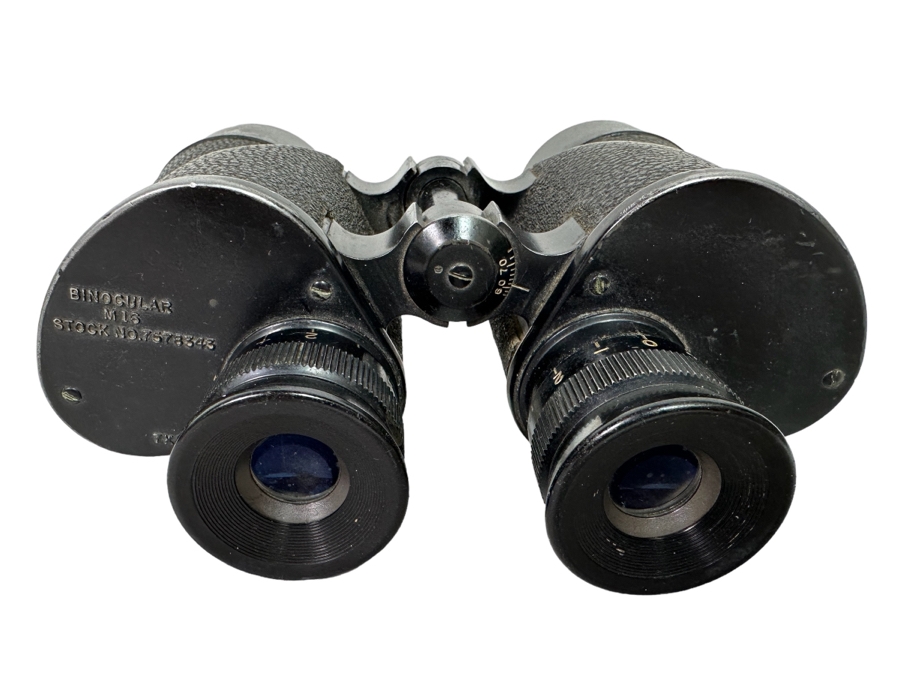 Vintage Military M16 Field Binoculars