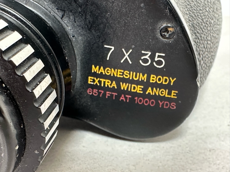 Vintage Tasco Model No. 110 Magnesium Body Extra Wide Angle Binoculars With Case [Photo 6]