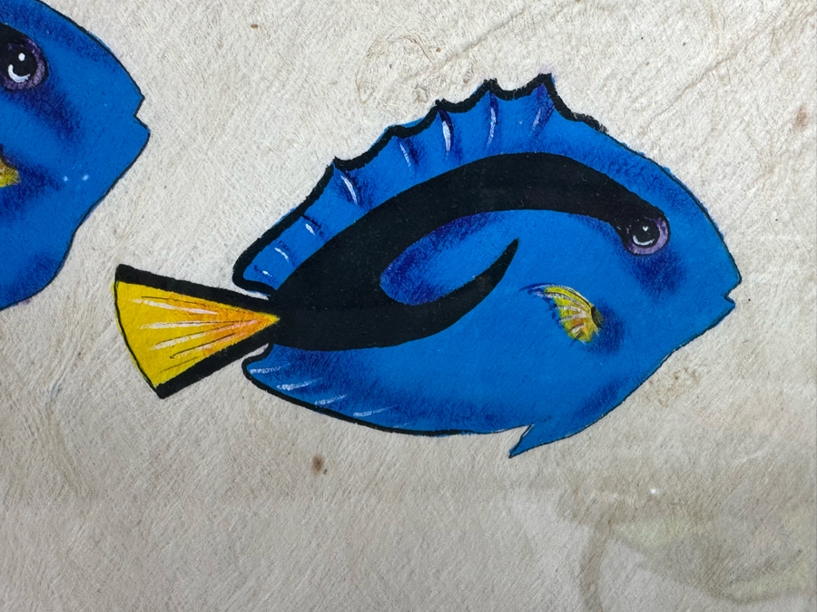 Pair Of Hand Signed Limited Edition Fish Prints Framed 23.5 X 20 [Photo 5]