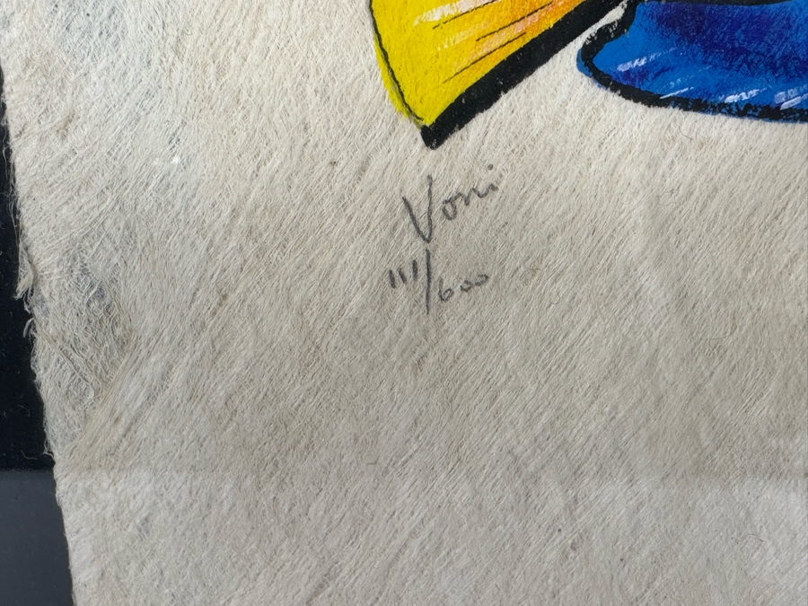 Pair Of Hand Signed Limited Edition Fish Prints Framed 23.5 X 20 [Photo 4]