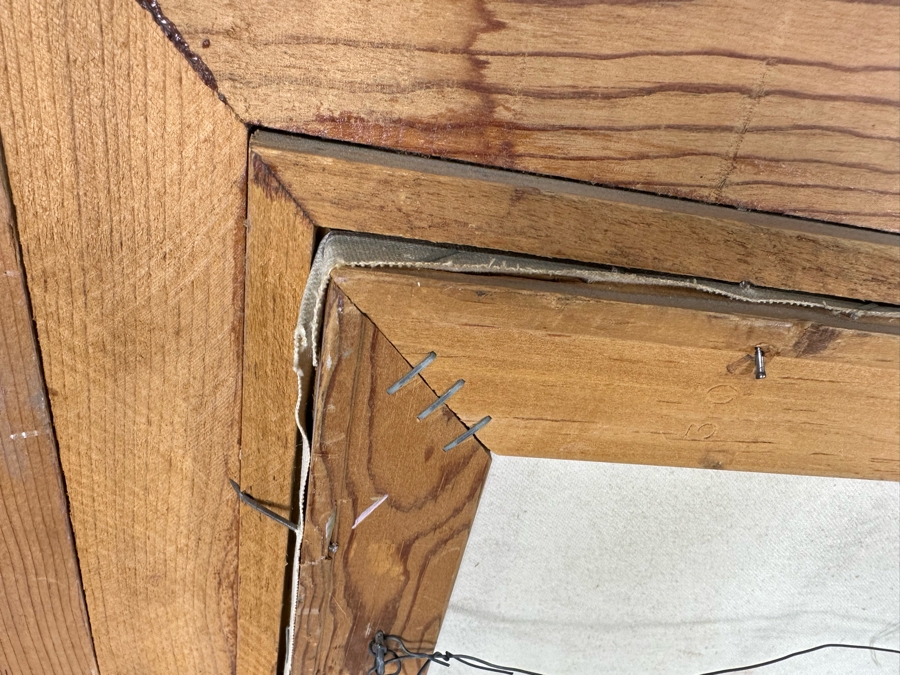 Signed Original Oil Painting Titled 'Old Helena' By San Diego Artist Ann Knapton 30 X 20 Framed 37.5 X 27.5 [Photo 10]