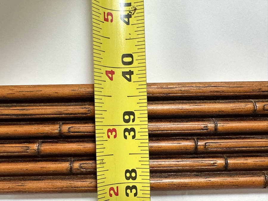 Hand Signed Limited Edition Red Hibiscus Flower Print By Peter C. Bailey 41.5 X 30 In Nice Wooden Bamboo Motif Frame 51.5 X 39.5 [Photo 7]