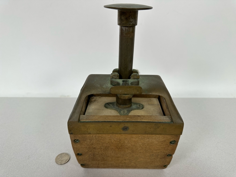 Antique Primitive Butter Mold Press 6W X 4D X 7H [Photo 5]