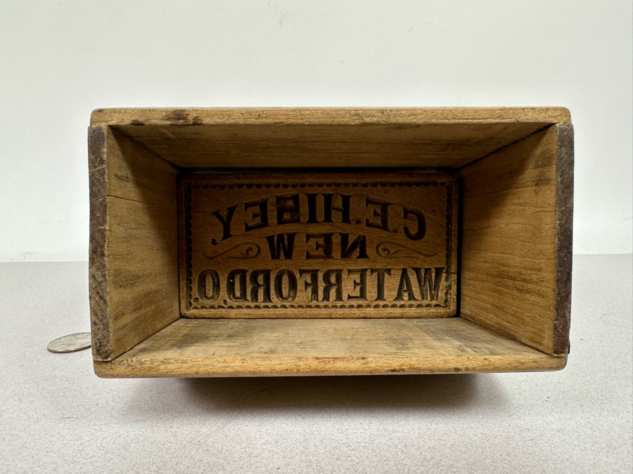 Antique Primitive Butter Mold Press 6W X 4D X 7H [Photo 7]