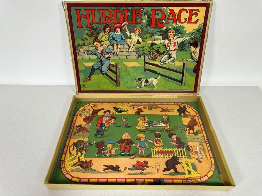 Vintage Bradleys Board Game Hurdle Race 16 X 11 [Photo 2]