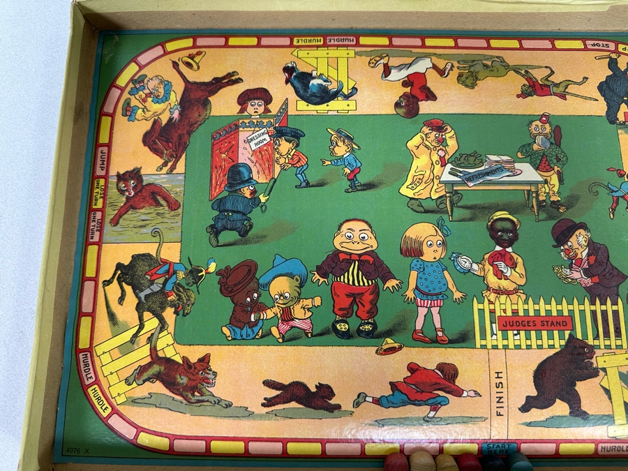 Vintage Bradleys Board Game Hurdle Race 16 X 11 [Photo 7]
