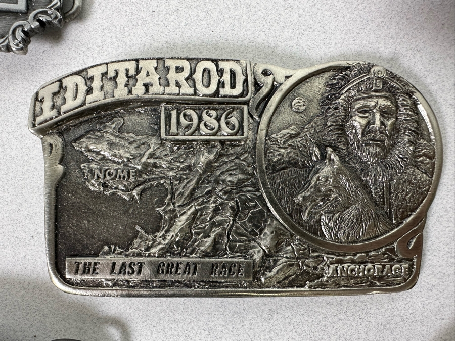 Collection Of Limited Edition Pewter Iditarod Belt Buckles [Photo 6]