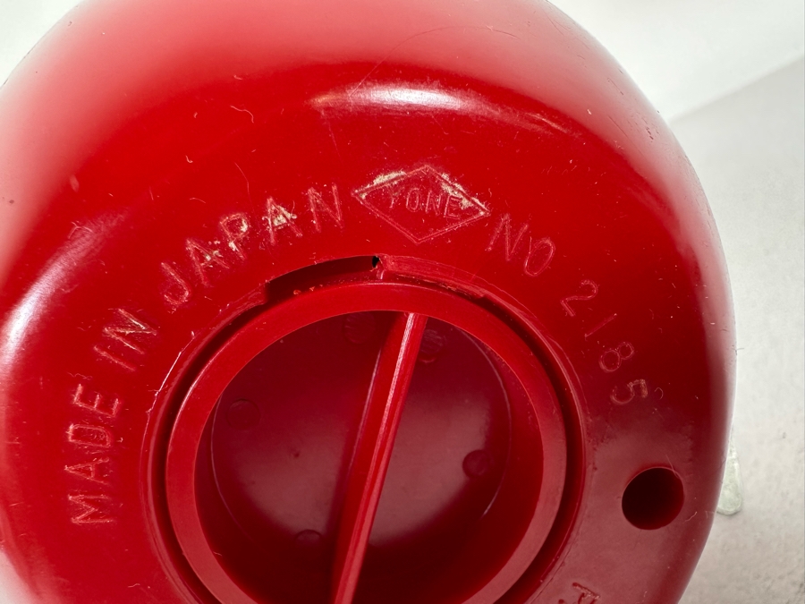 Vintage Japanese Mechanical Wind Up Apple Bank By Yone Working No 2185 Working 5W X 5H [Photo 9]