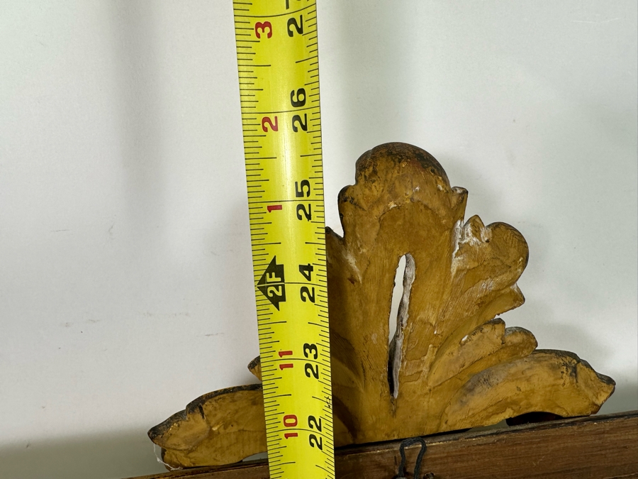 Vintage Gilt Wooden Wall Mirror 17 X 26 [Photo 10]