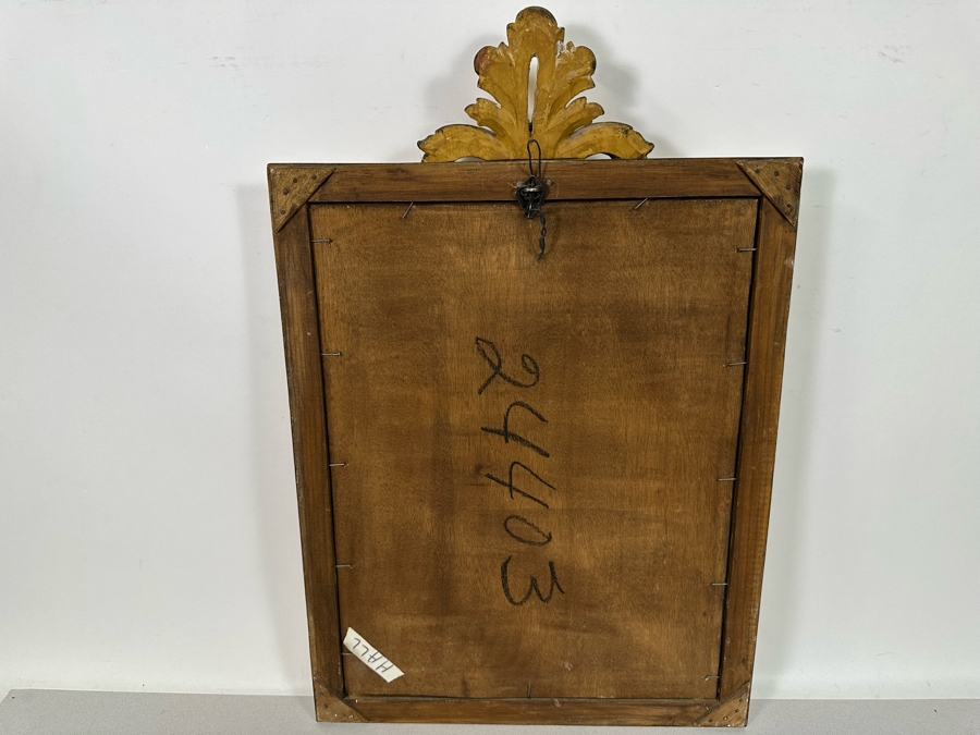 Vintage Gilt Wooden Wall Mirror 17 X 26 [Photo 8]