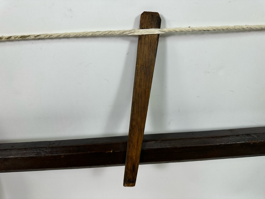 Antique Wooden Bow Saw 32 X 16 [Photo 6]