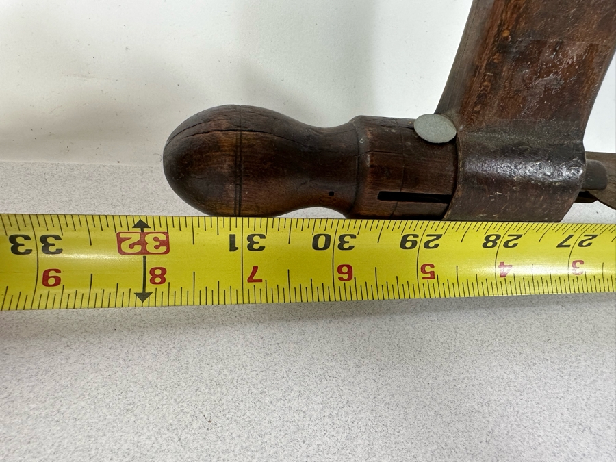 Antique Wooden Bow Saw 32 X 16 [Photo 8]