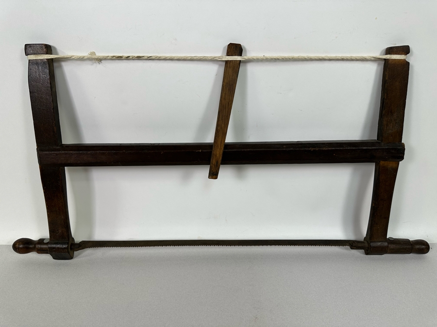 Antique Wooden Bow Saw 32 X 16 [Photo 2]