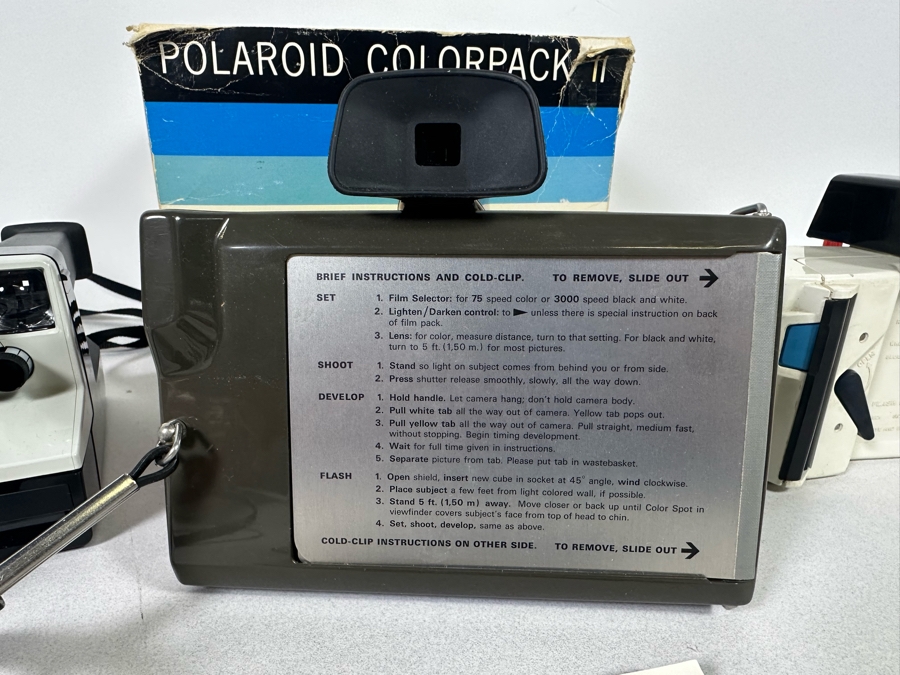 (3) Vintage Polaroid Cameras [Photo 10]