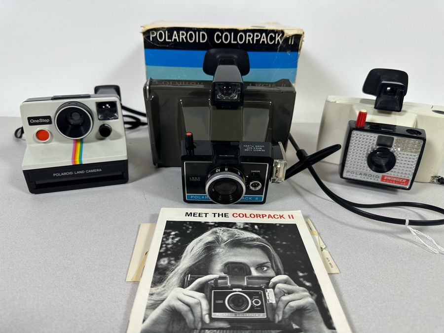 (3) Vintage Polaroid Cameras [Photo 3]