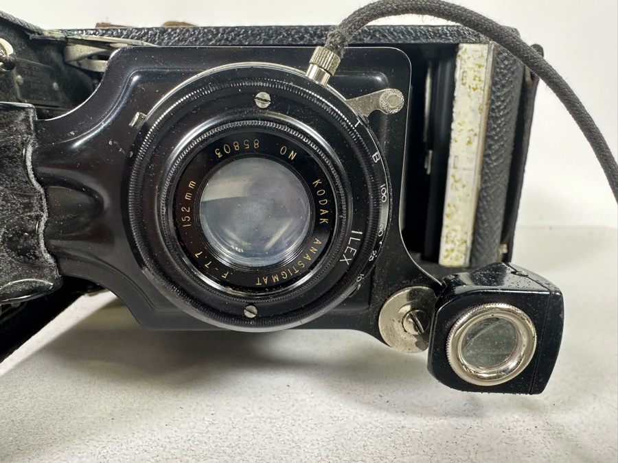 Vintage Kodak Vigilant Junior Six-20 And Antique Kodak Jr. No. 2-C Autographic Bellows Camera [Photo 12]