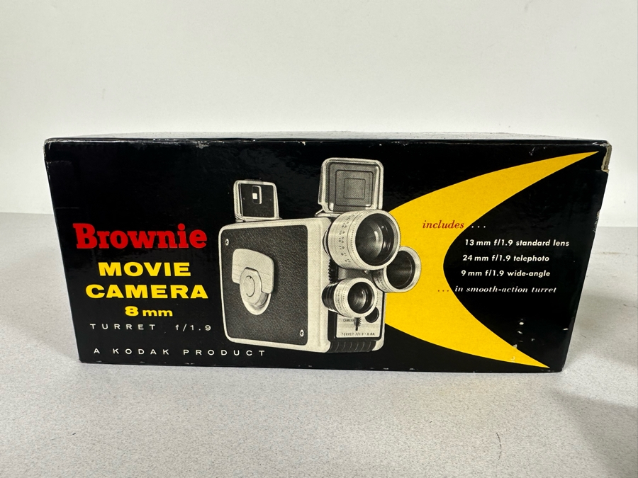 Kodak Brownie 8mm Movie Camera With Original Box And Manual 3-Lens [Photo 12]