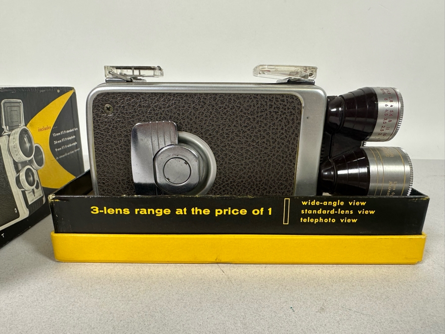 Kodak Brownie 8mm Movie Camera With Original Box And Manual 3-Lens [Photo 8]